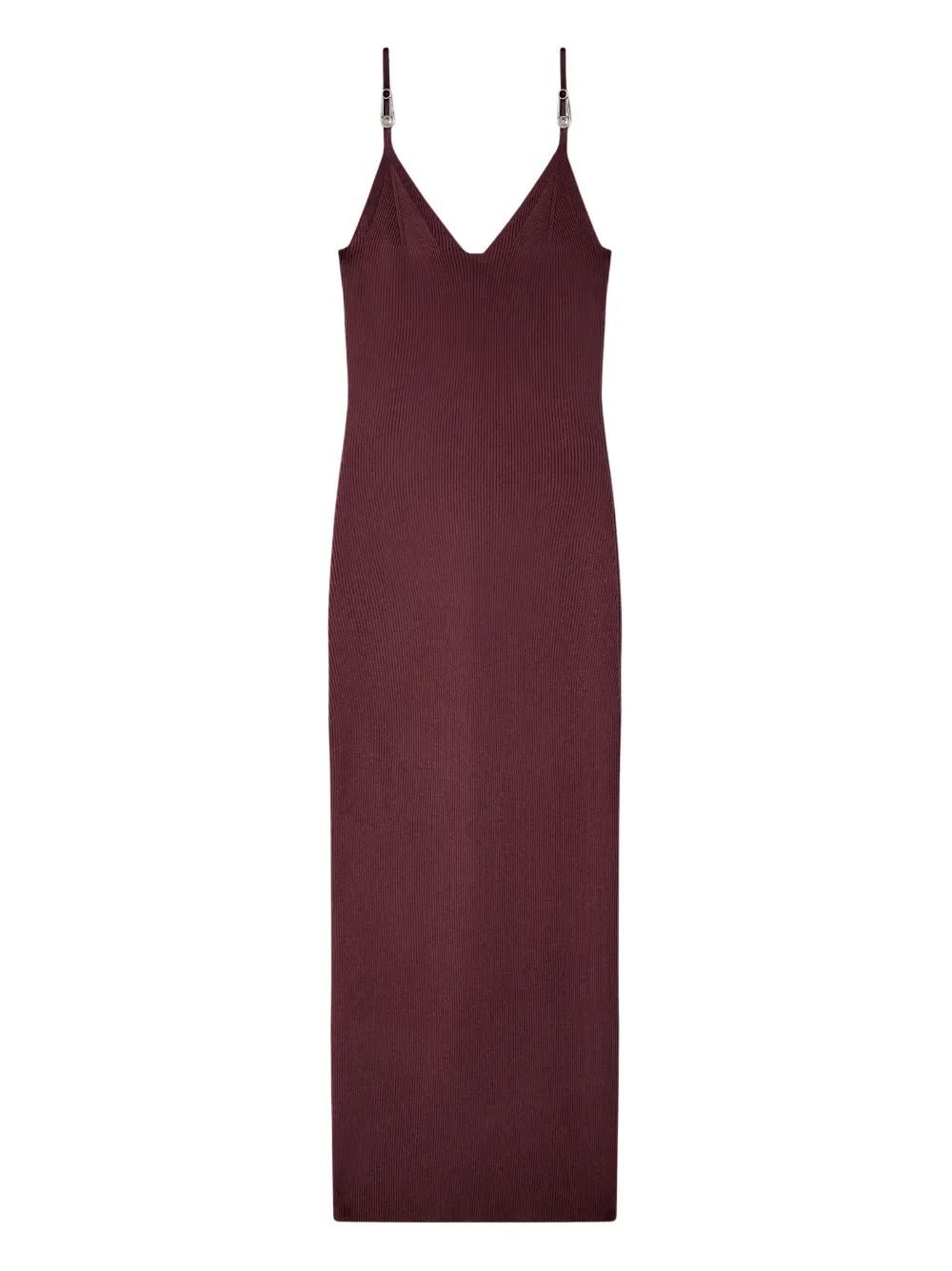 Versace Abito midi a coste - Rosso