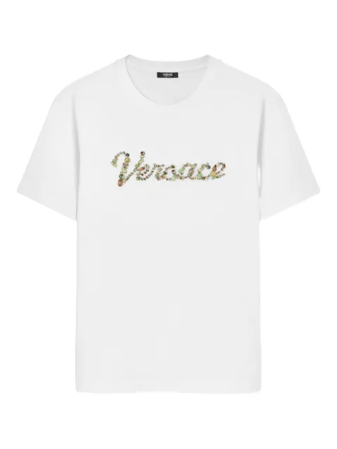 Versace logo-design cotton t-shirt