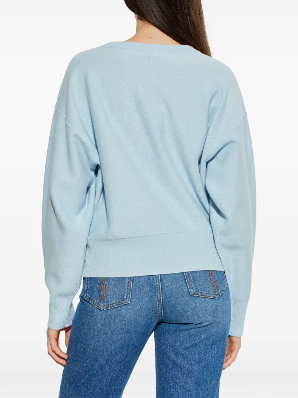 Versace Medusa Head Crewneck Jumper In Blue