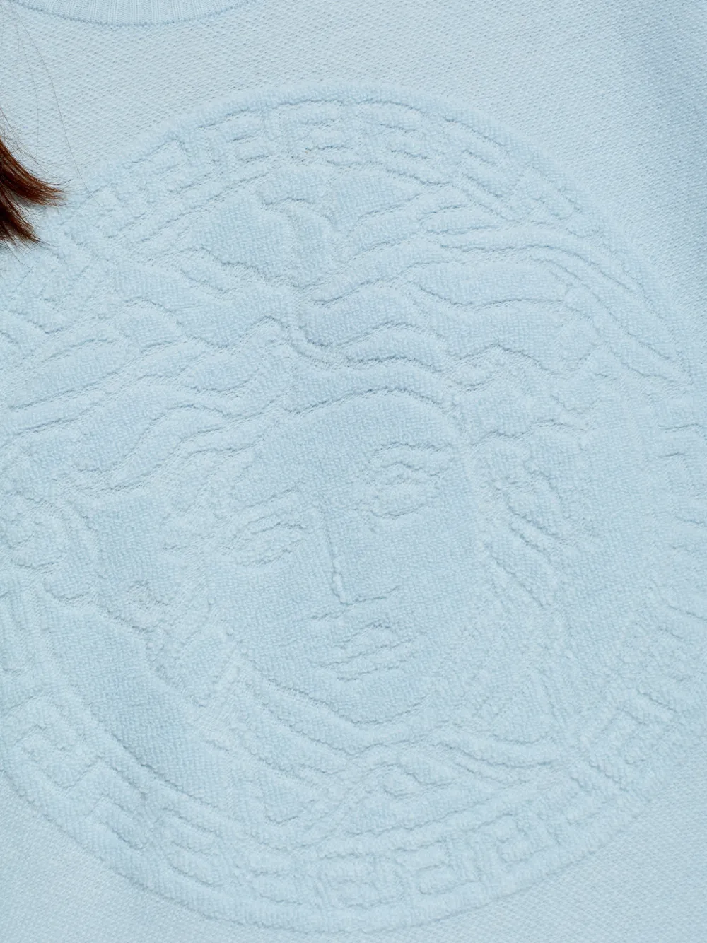 Versace Medusa Head Crewneck Jumper In Blue