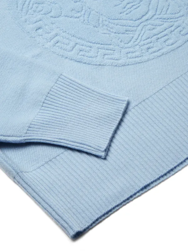 Versace Medusa-motif Sweater | Blue | FARFETCH