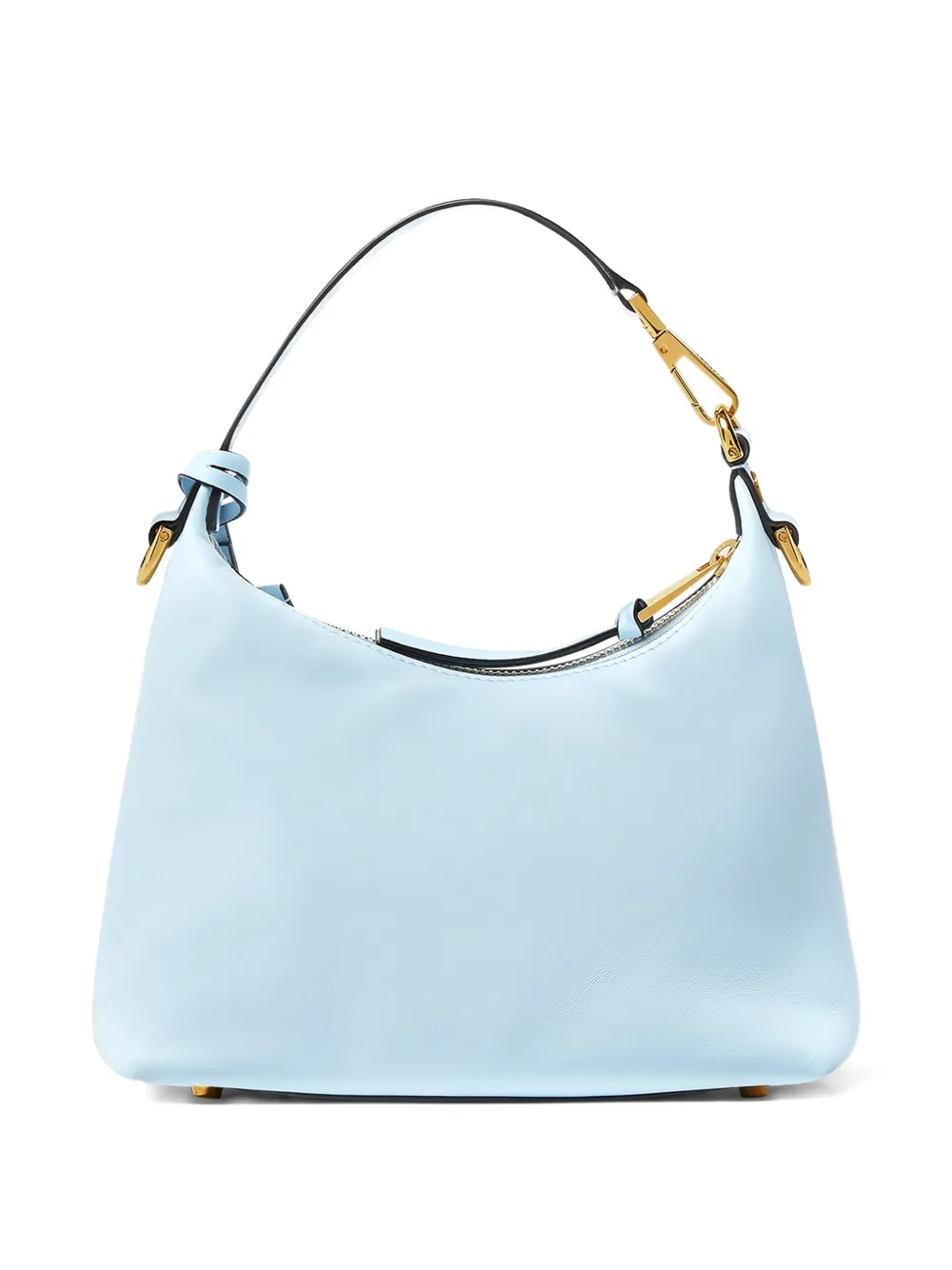 Versace logo-charm tote bag Blauw