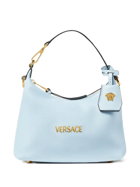 Versace logo-charm tote bag