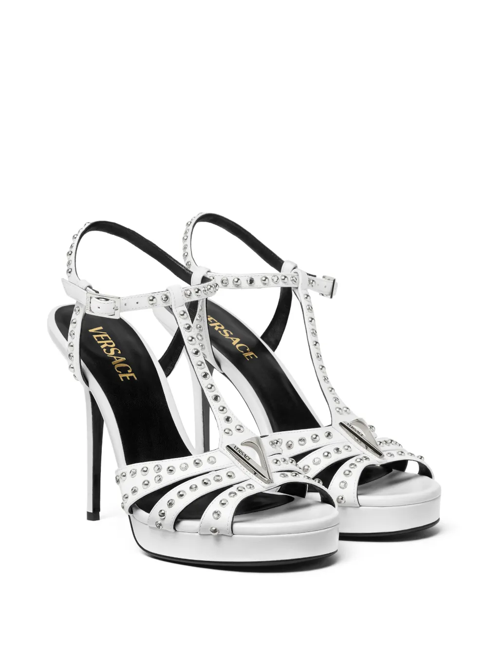 Versace Sandalen met plateauzool Wit