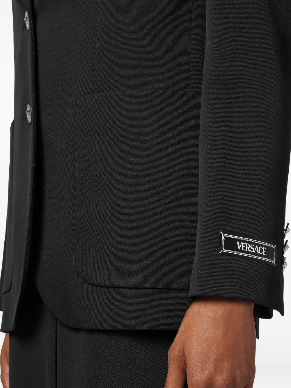 Versace Blazer met knopen Zwart