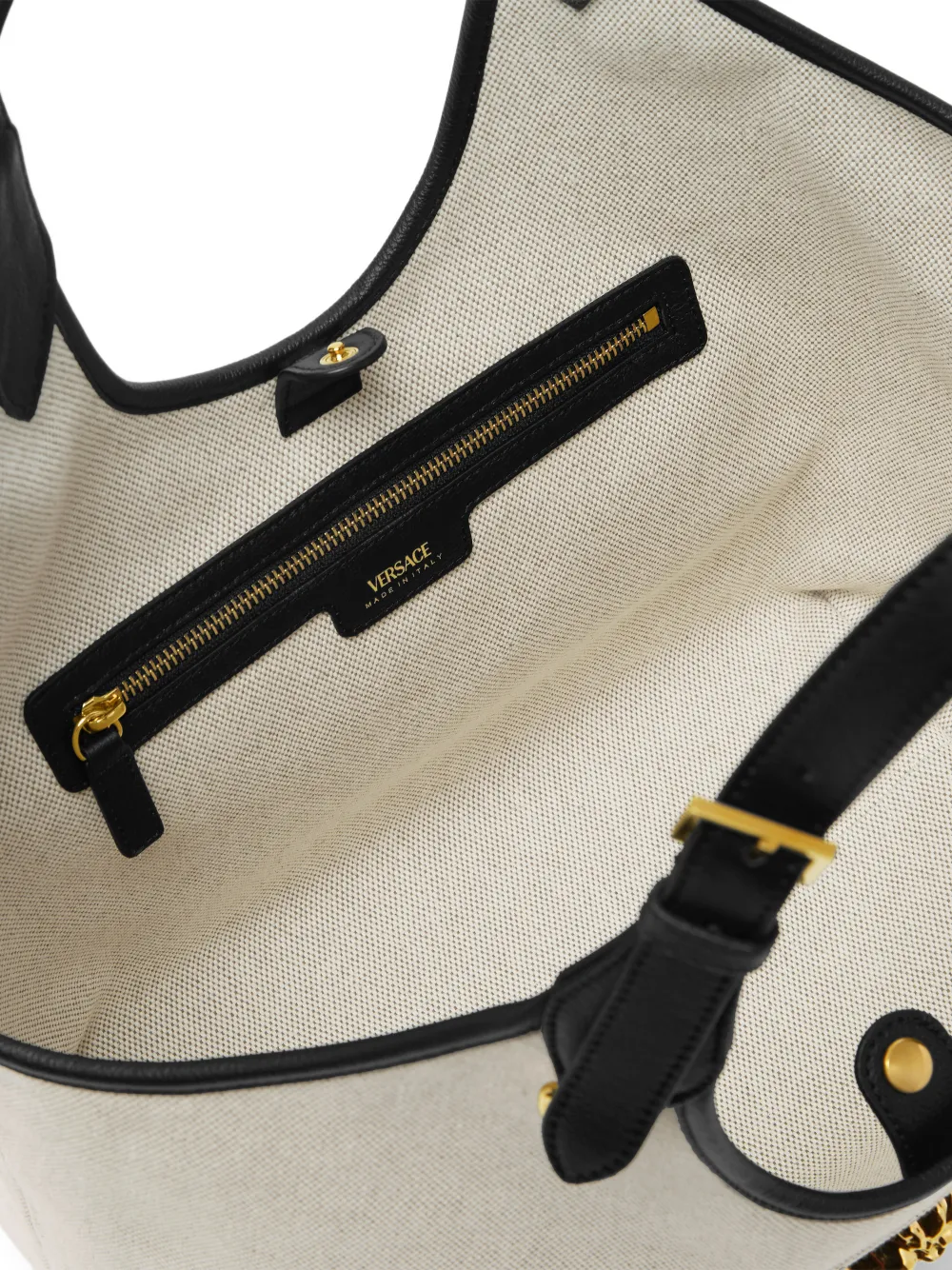 Versace Shopper met Medusa-embleem Beige