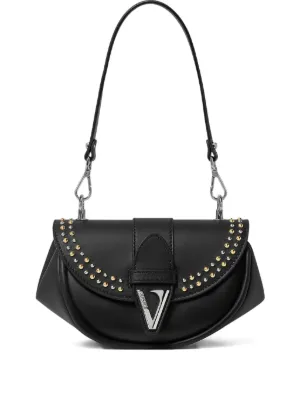 販売人気 VERSACE ヴェルサーチ スタッズ チェーンショルダーバッグ 