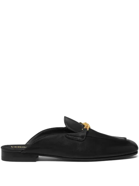 Versace Medusa leather mules