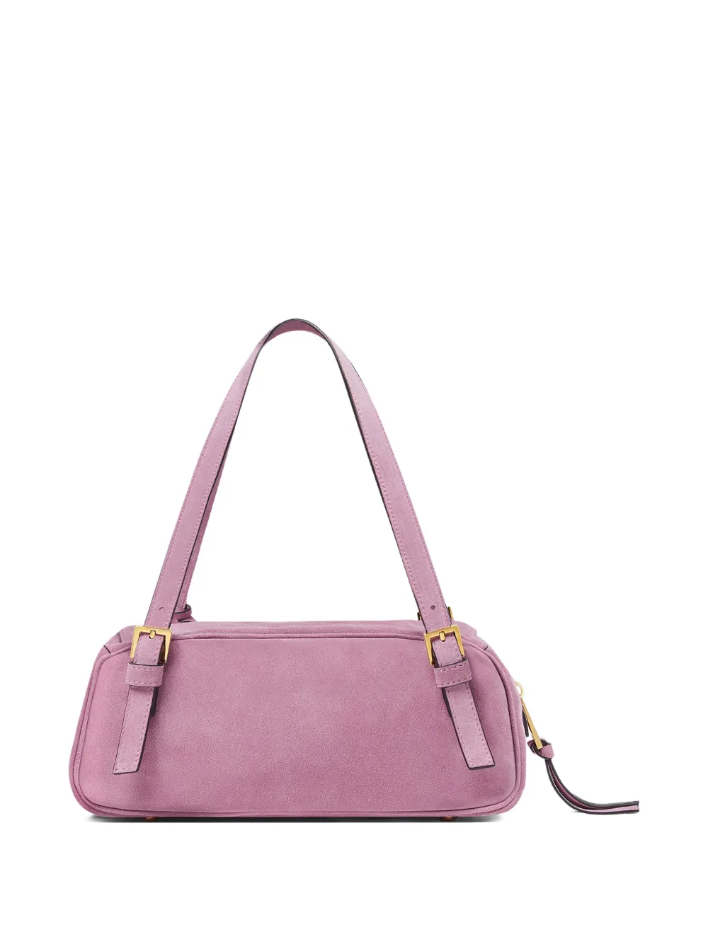 Versace Tag Bowling Shoulder Bag In Pink
