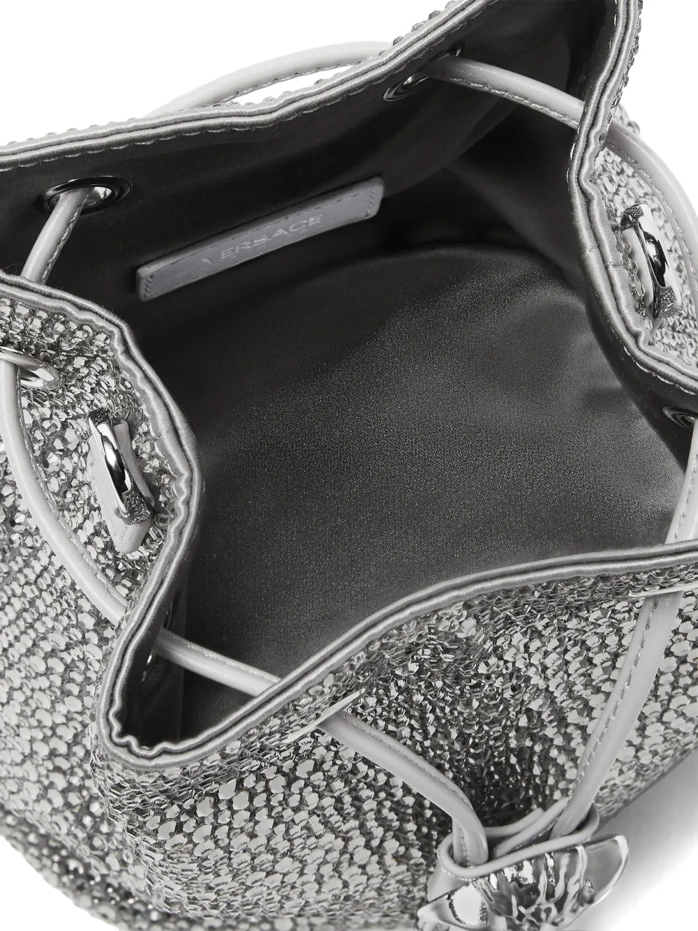 Versace La Medusa mini bucket-tas Zilver