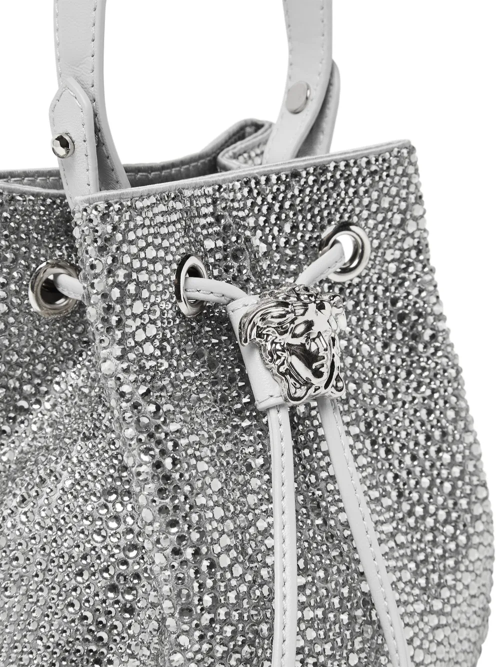 Versace La Medusa mini bucket-tas Zilver