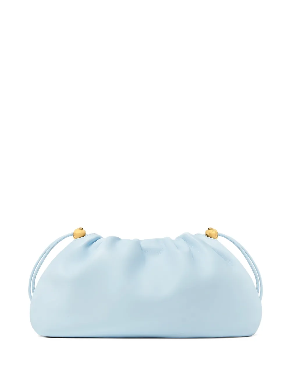 Versace Tag clutch met logo Blauw