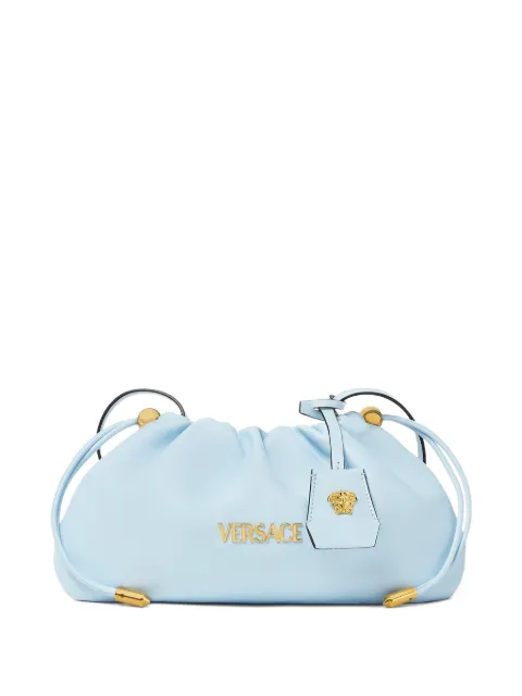 Versace bolsa de mano Tag mini con logo