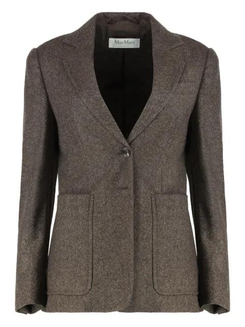 Max Mara single-breasted tweed jacket