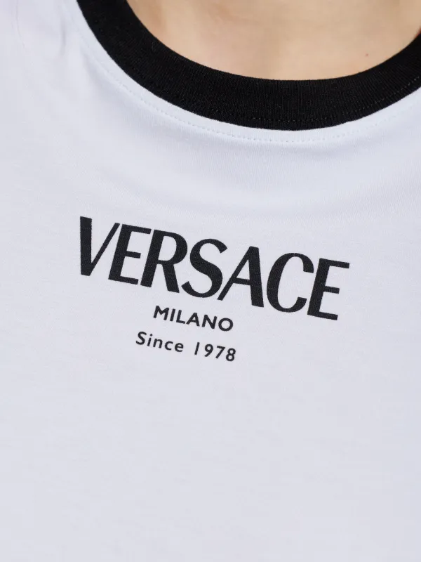 Versace Logo T-Shirt | White | FARFETCH