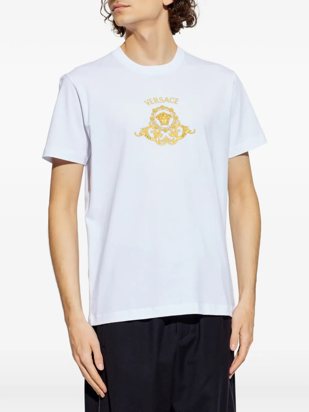 Versace Medusa Head graphic-print T-shirt | White | FARFETCH