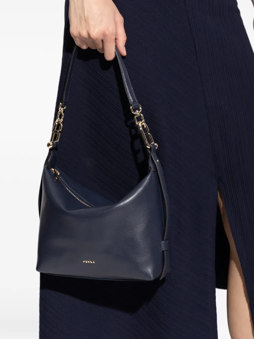 Furla Tonie schoudertas met logo Blauw