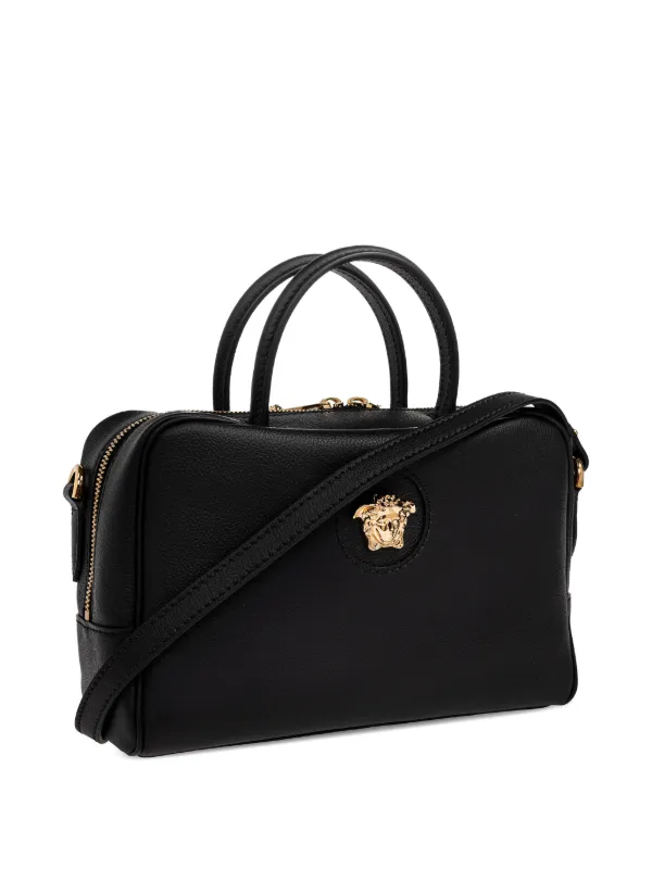 Versace La Medusa Leather Tote Bag | Black | FARFETCH