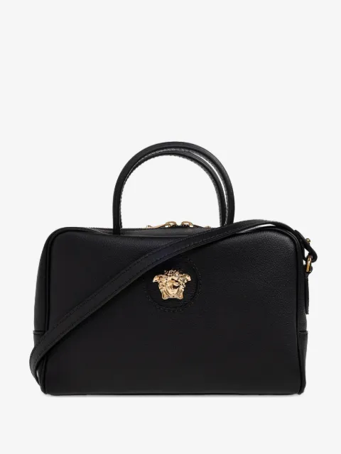 Versace La Medusa leather Boston bag