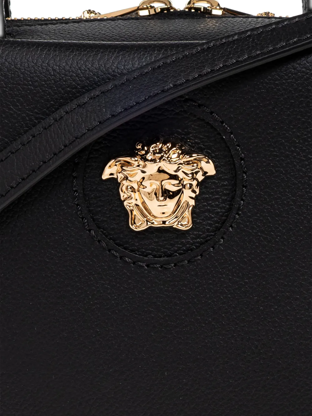 Versace La Medusa Leather Tote Bag | Black | FARFETCH