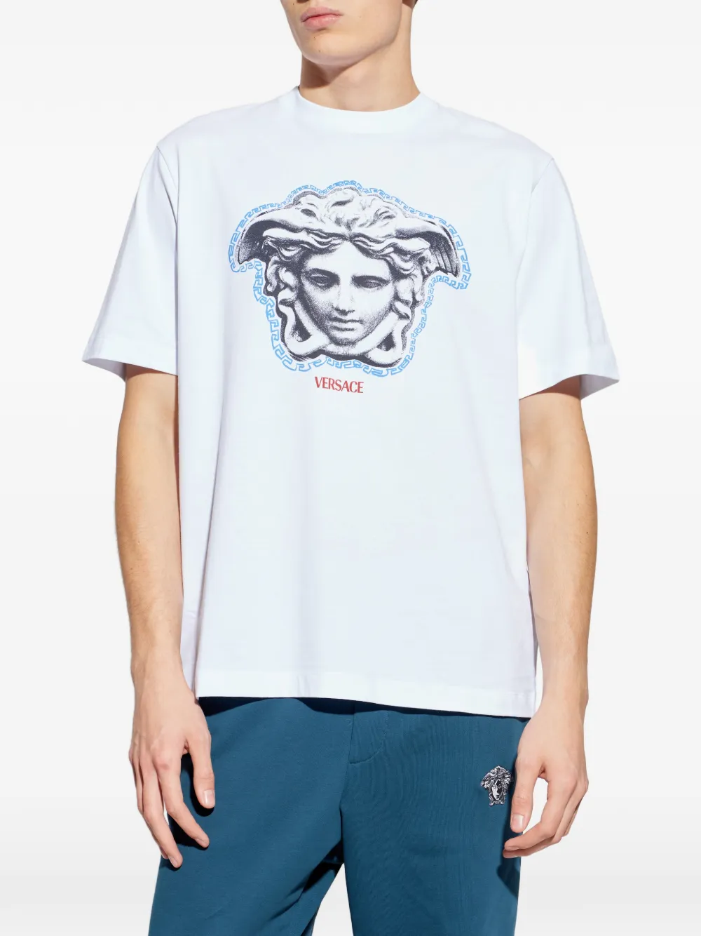 Versace Medusa graphic T-shirt Wit
