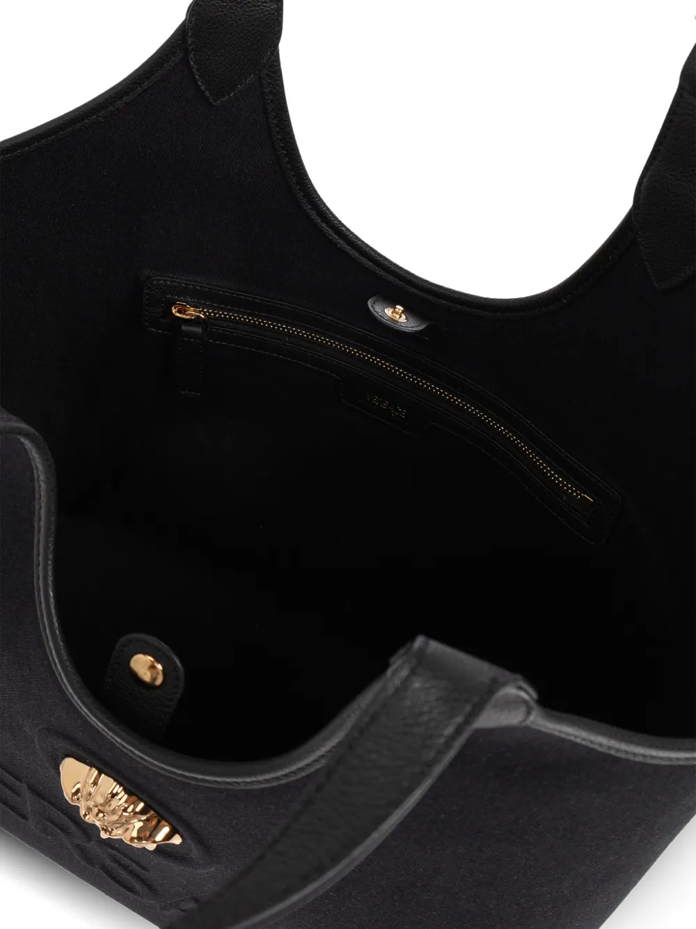 Versace Shopper met Medusa-applicatie Zwart