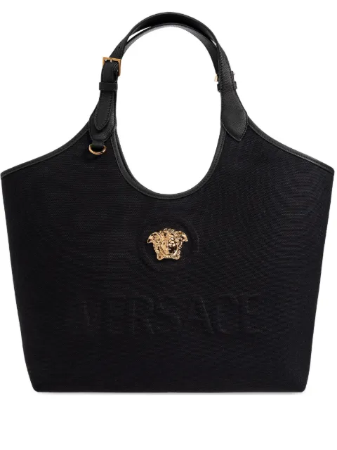 Versace Medusa-appliqué tote bag