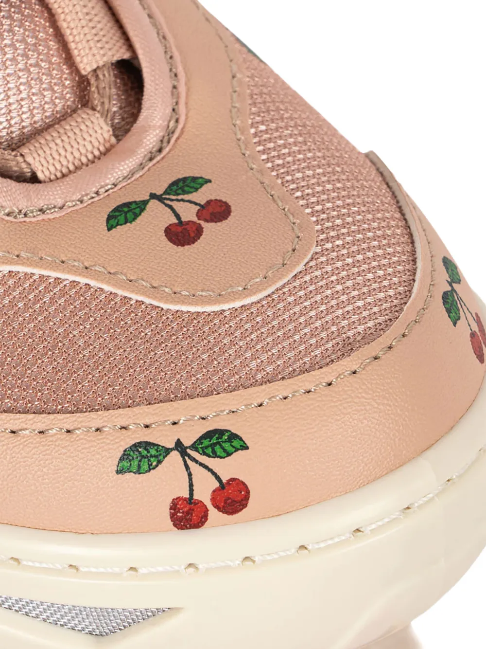 Konges Sløjd Rolschaatsen met bandje en kersenprint Roze