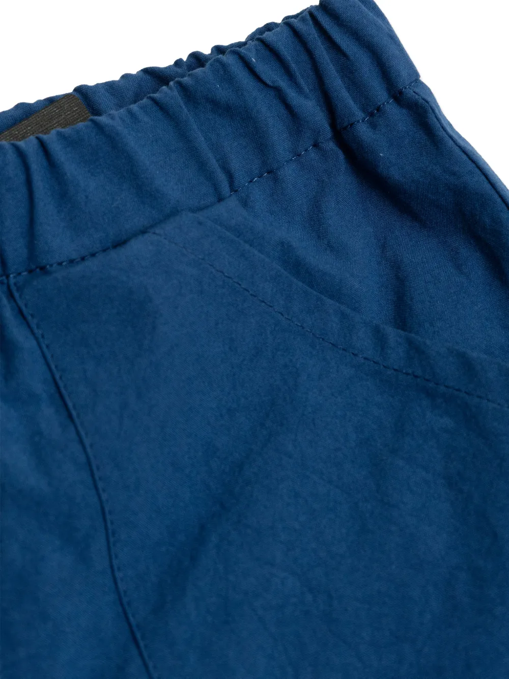 Versace Logo-patch Shorts In Blue