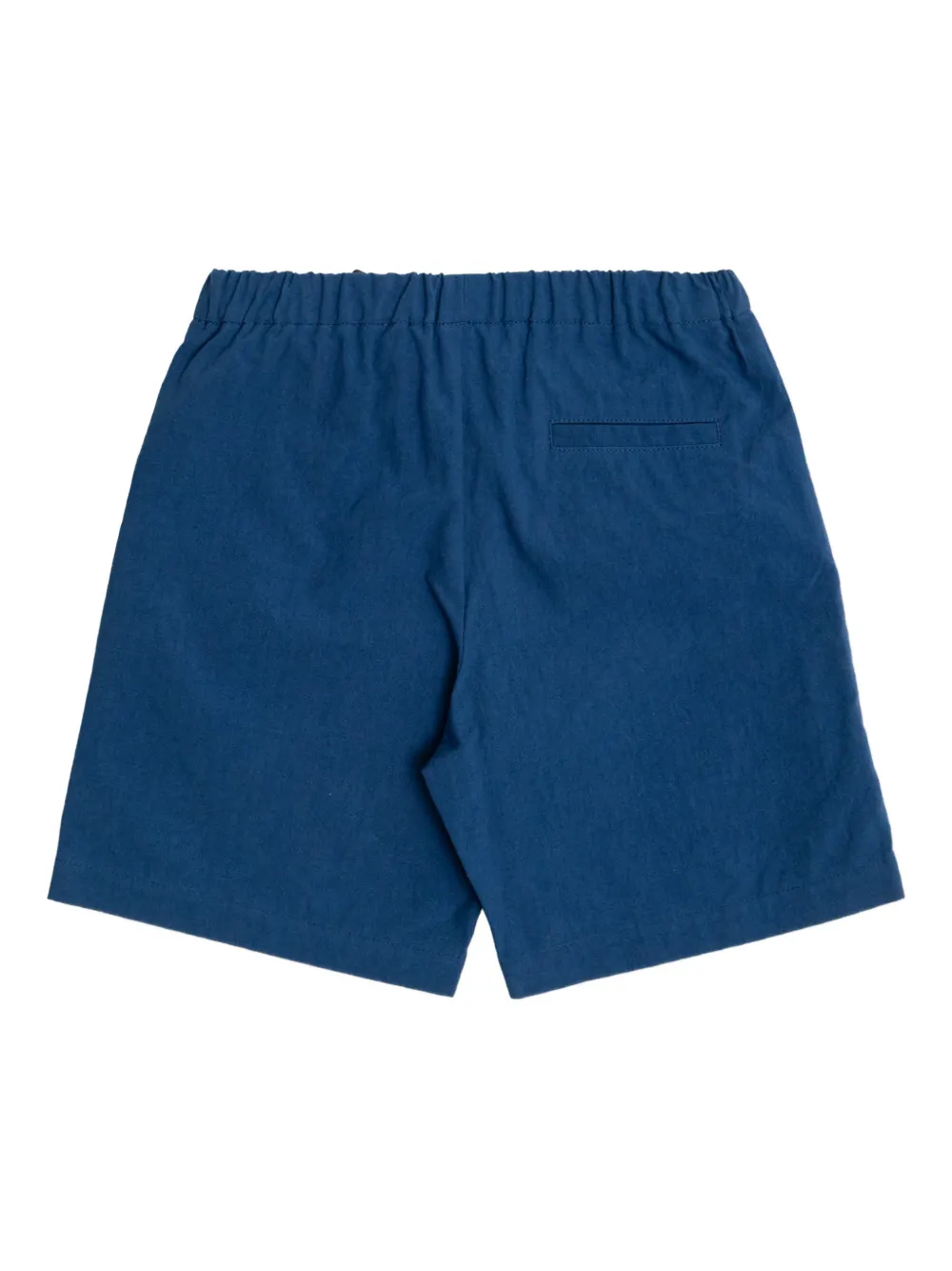 Versace Logo-patch Shorts In Blue