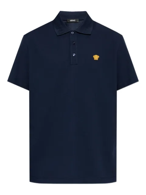 Versace playera tipo polo con aplique Medusa Head