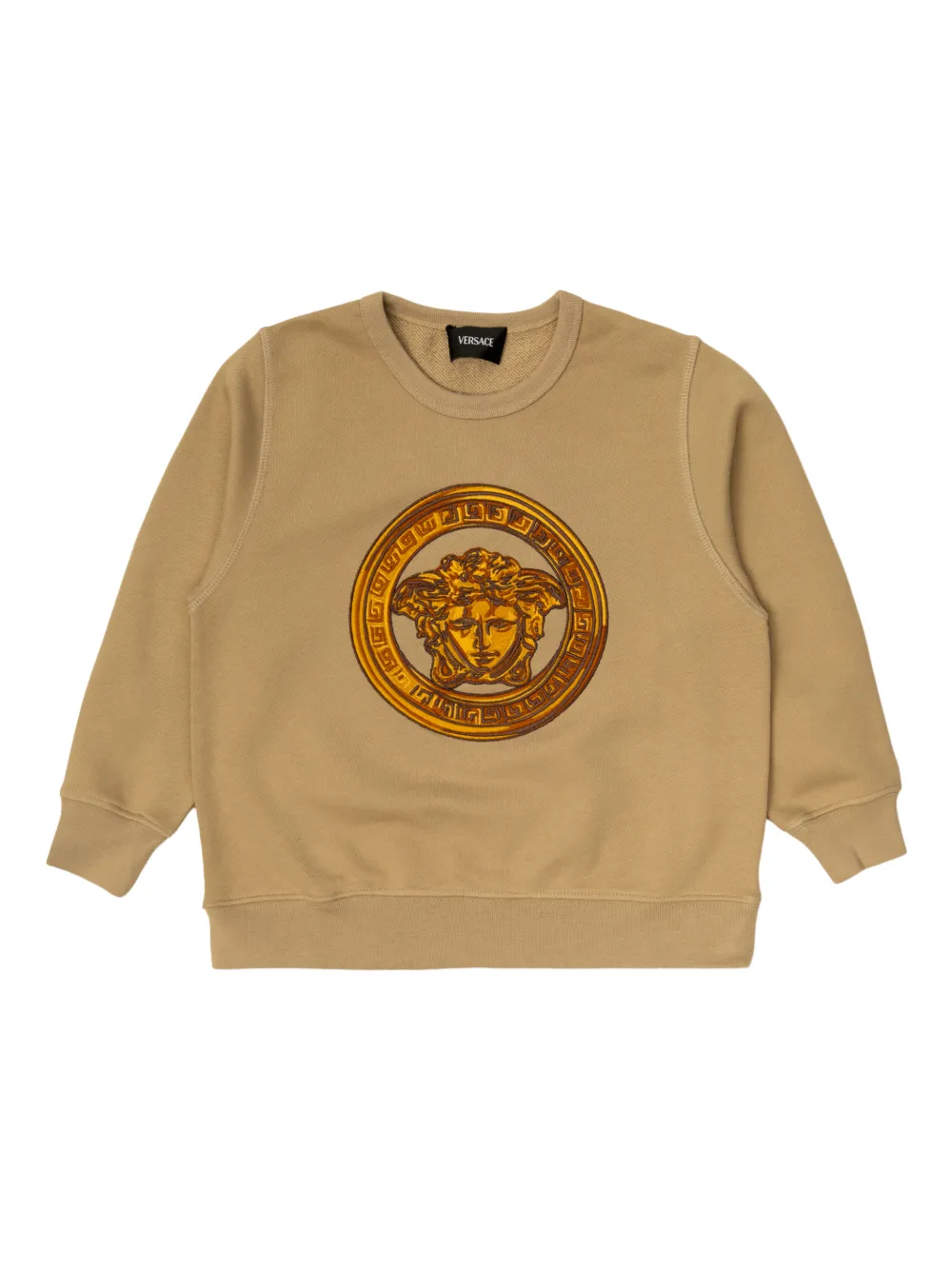 Versace Kids Medusa embroidered sweater - Toni neutri
