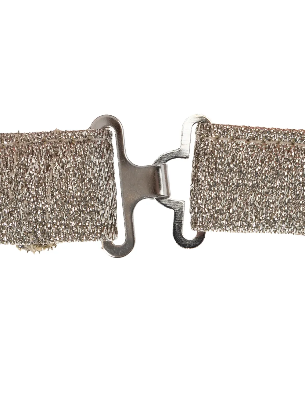 Versace metallic-effect bow tie - Grijs