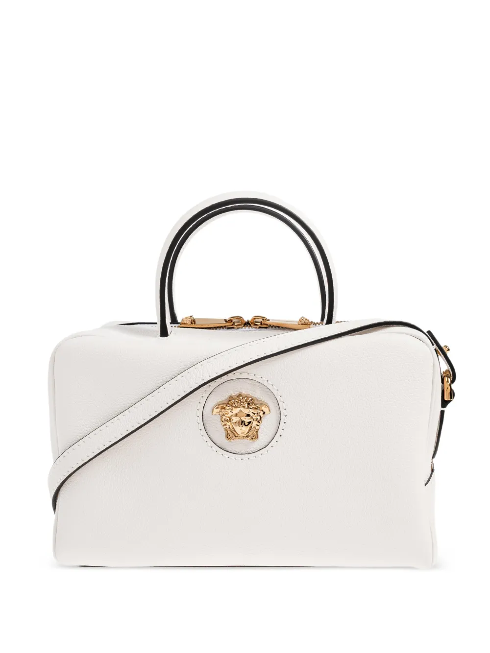 Versace Boston Medusa-appliqué tote bag - Bianco