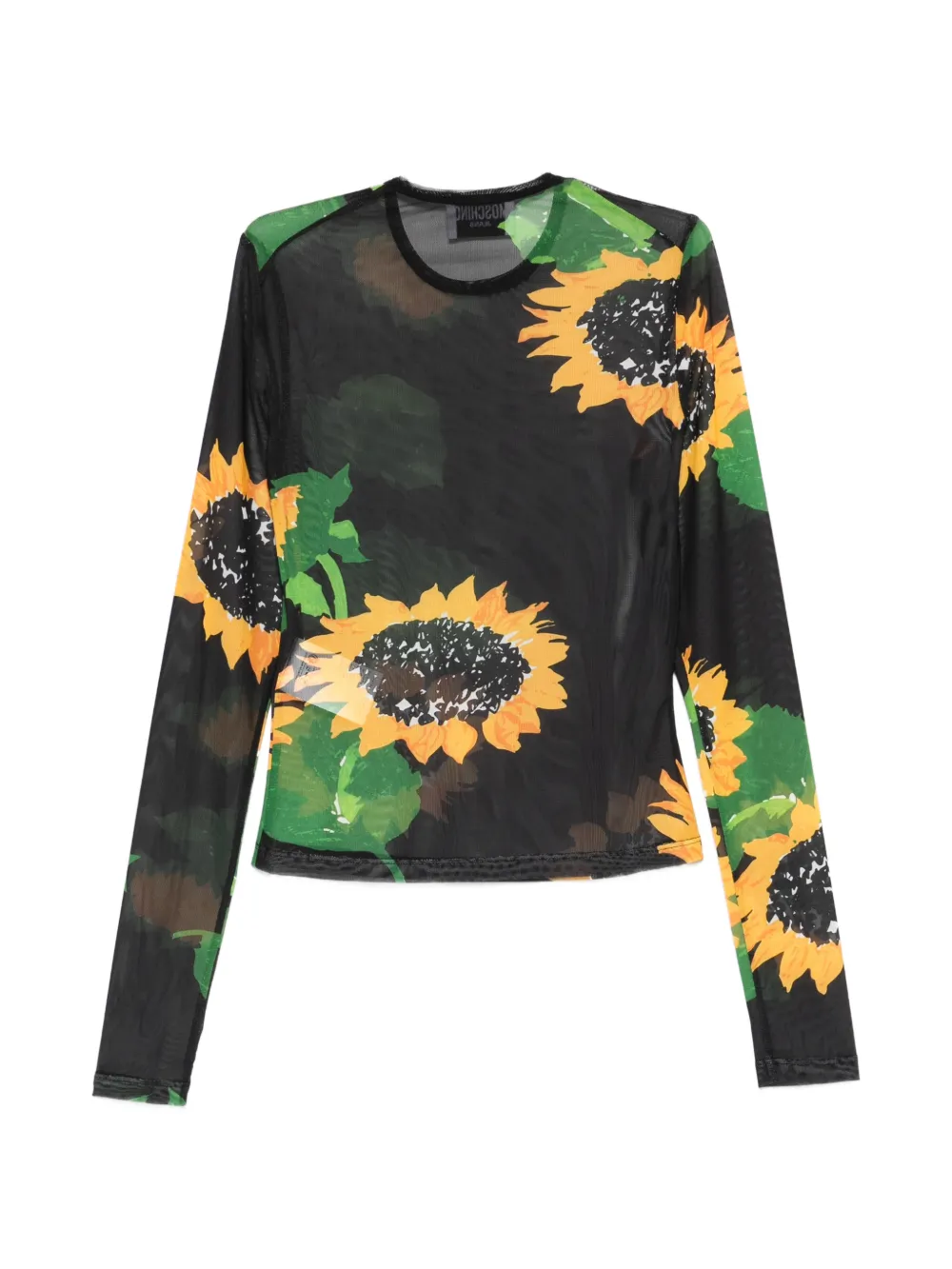 MOSCHINO JEANS T-shirt met bloemenprint Zwart