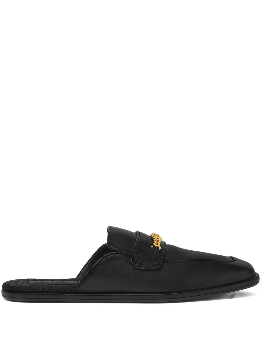 Versace Mules mit Medusa - Schwarz