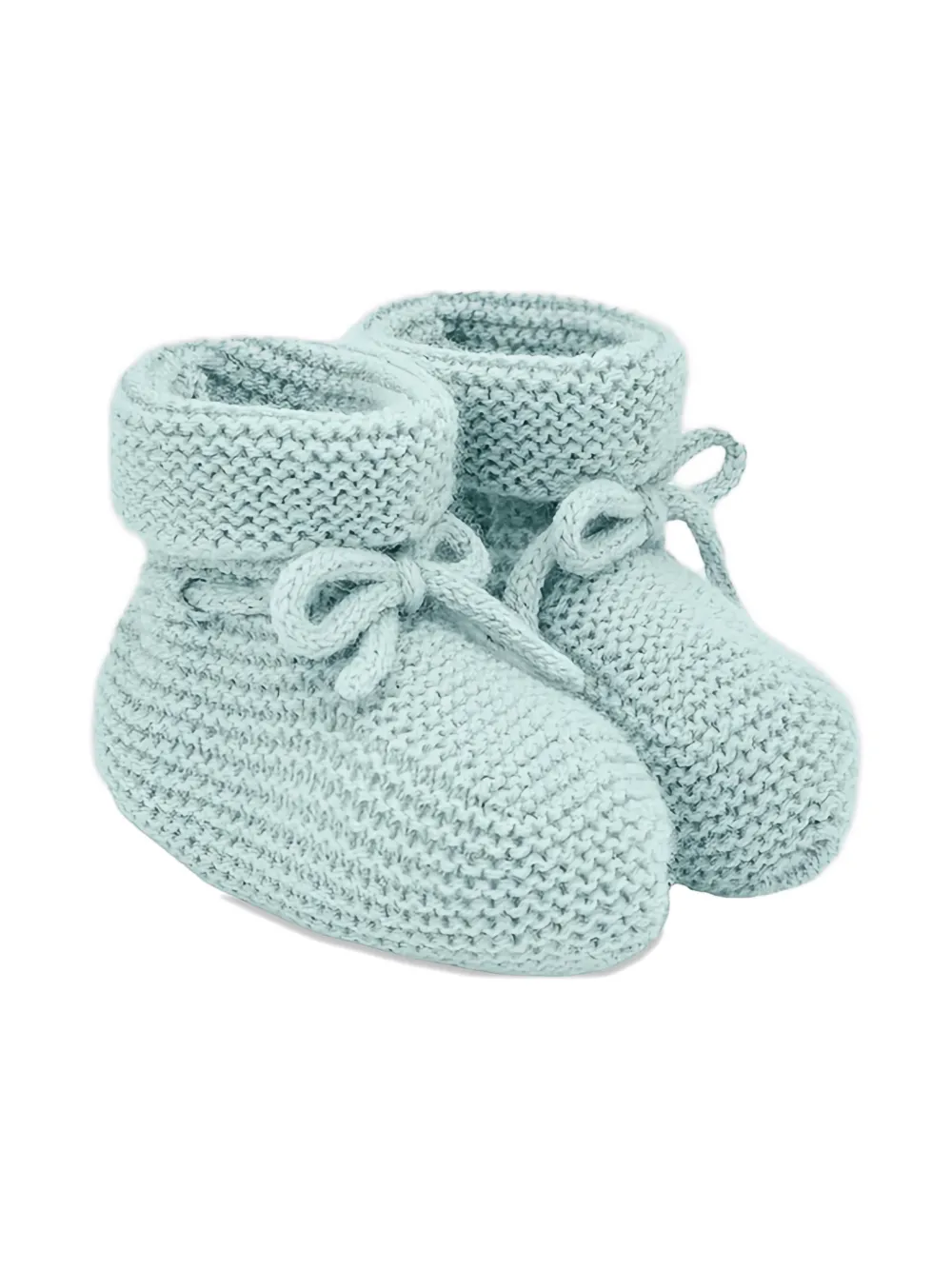 Paz Rodriguez Ribbed Crib Shoes In Green