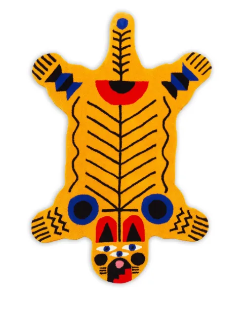 Qeeboo Oggian Italian Tiger shaped large rug (200cm x 128cm)