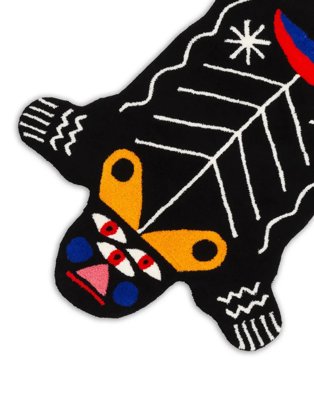 Qeeboo Kinotto shaped large rug (200cm x x128cm) | Rugs | Image 2