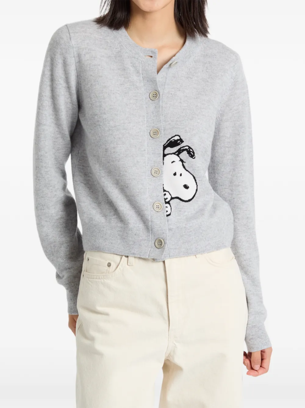 X Peanuts Snoopy Peekabow Cardigan