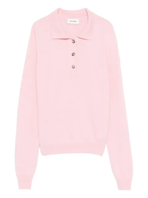 A.M.G. buttoned polo top