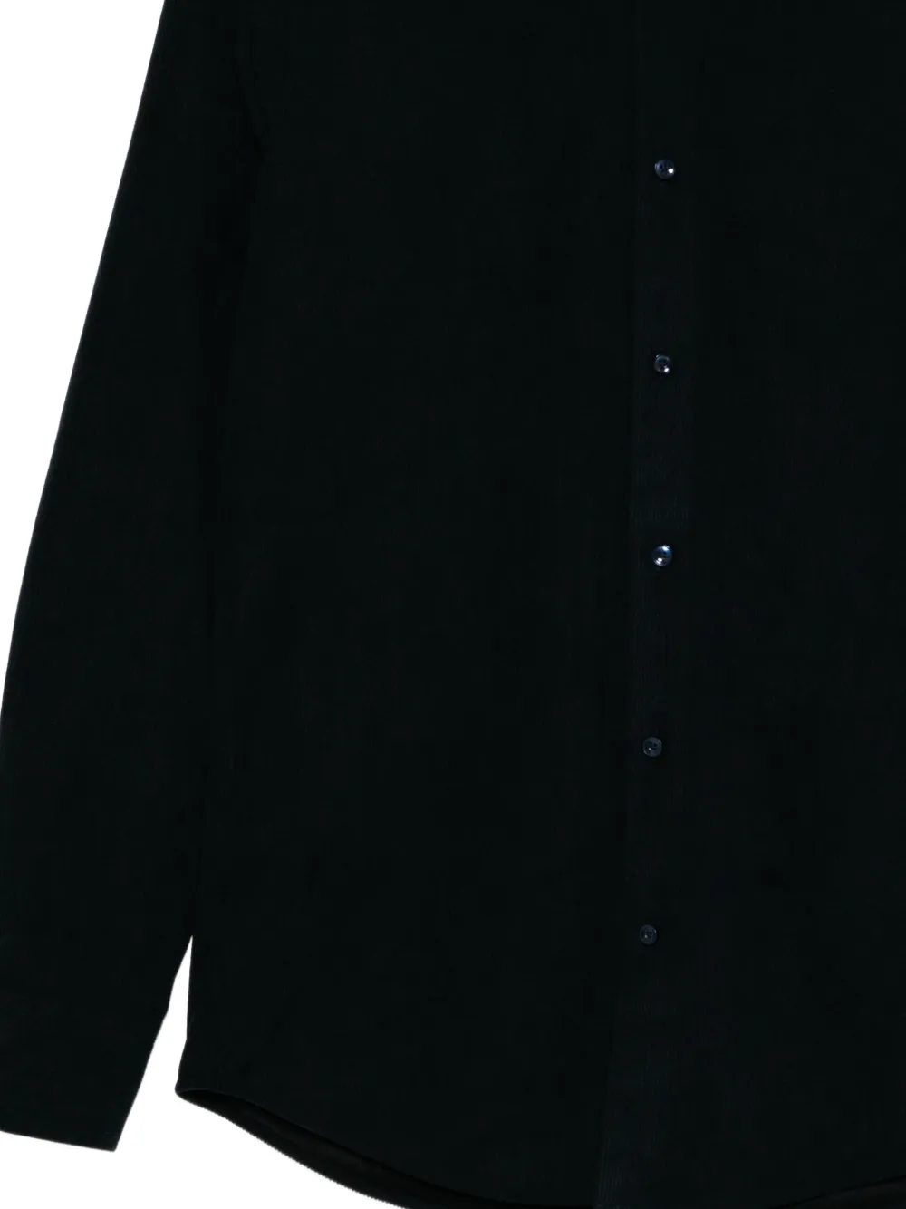BOSS Ribfluwelen overhemd Blauw