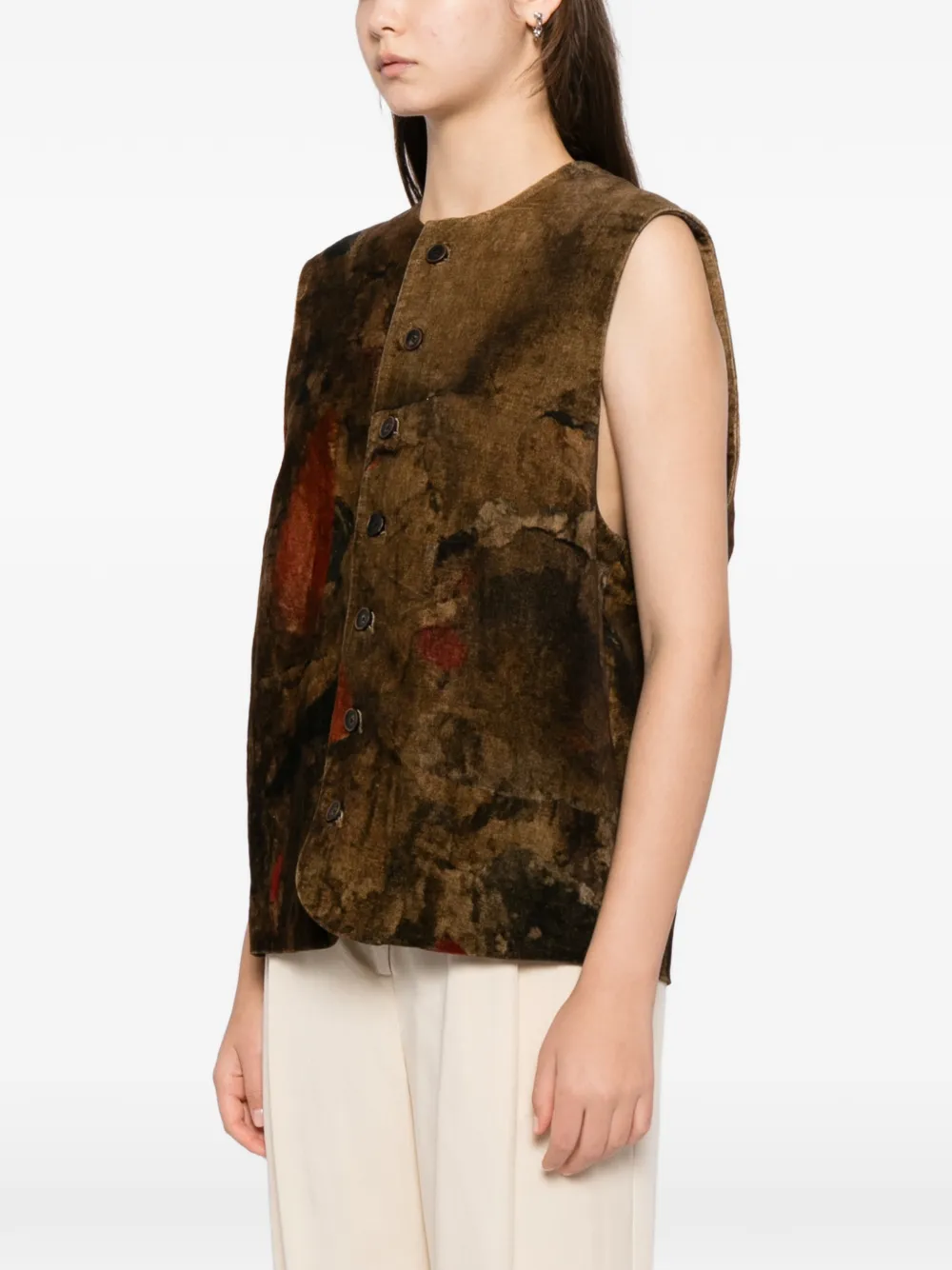 velvet gilet