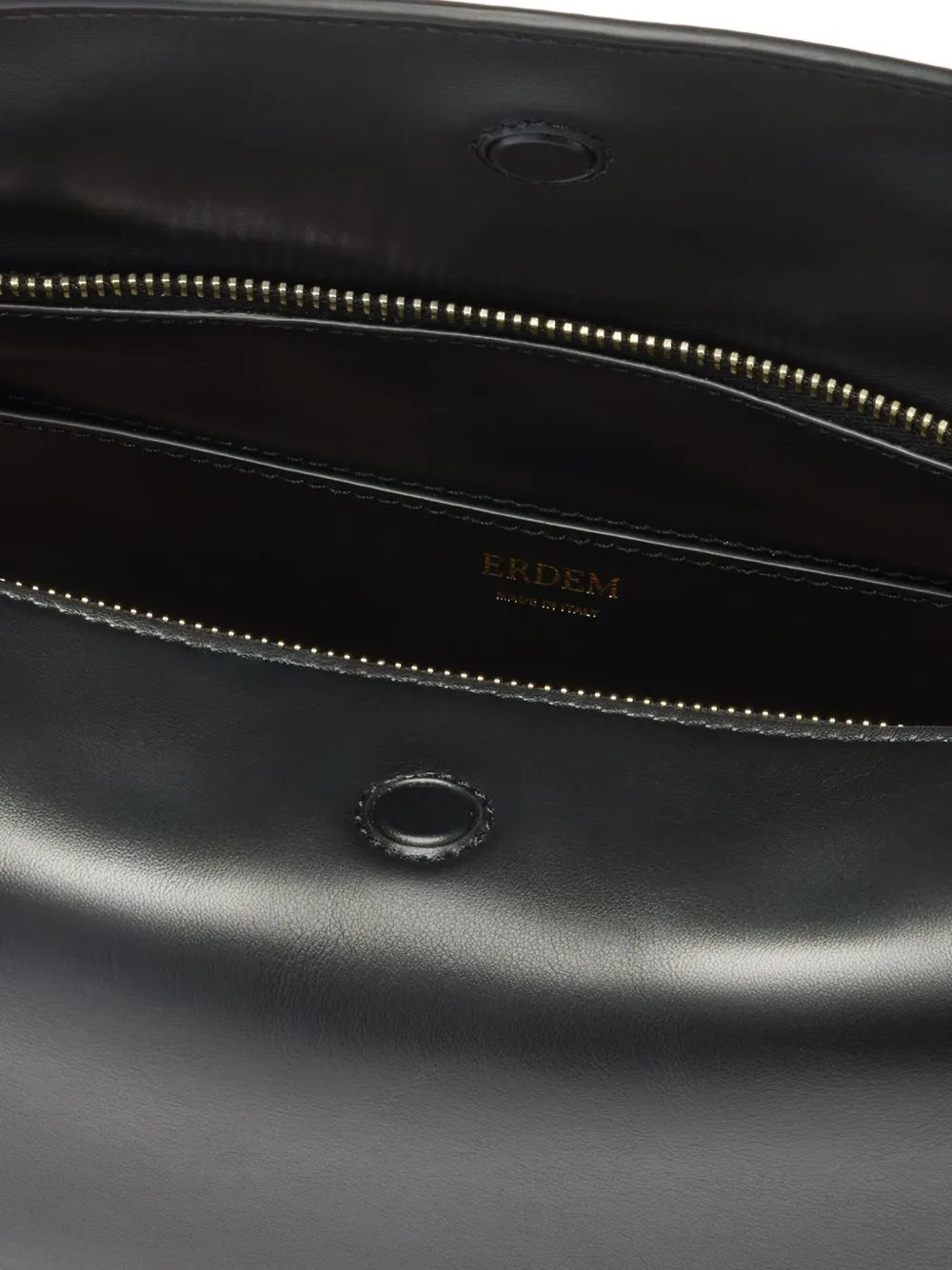 Erdem East West Bloom Shoulder Bag In Black