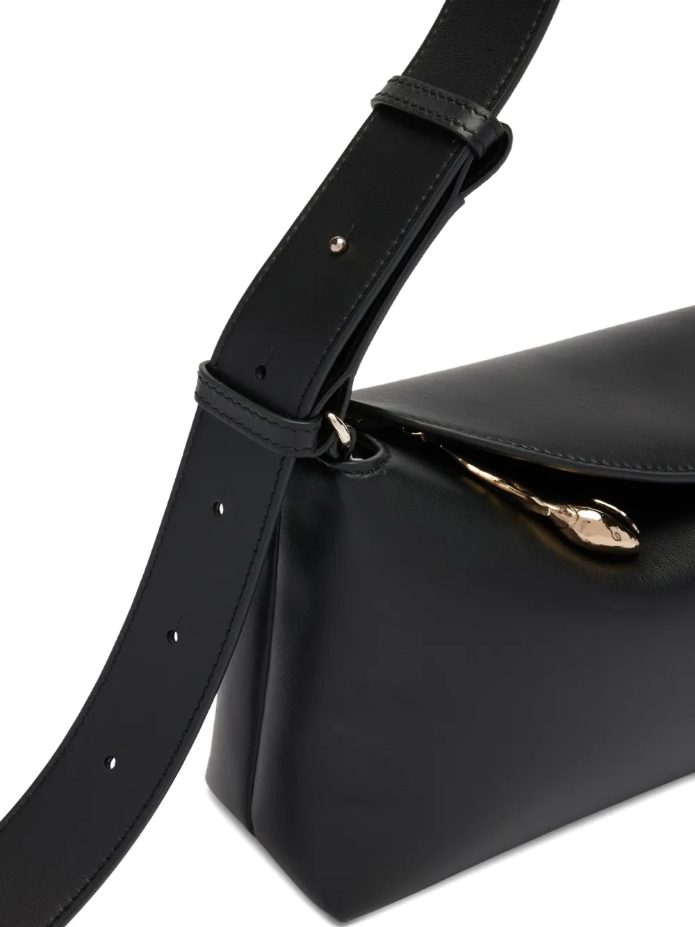 Erdem East West Bloom Shoulder Bag In Black