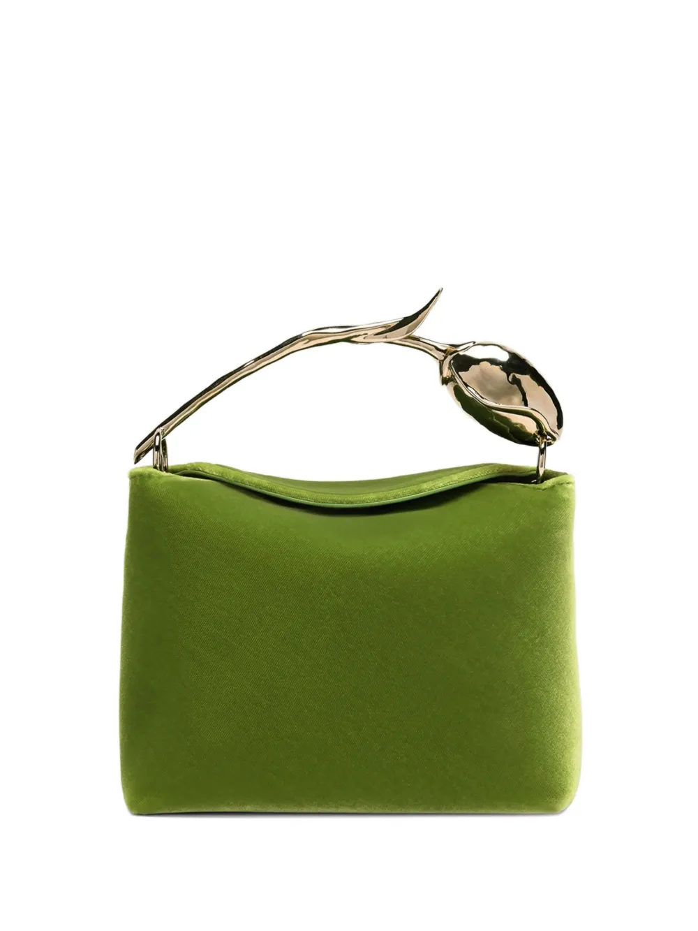 ERDEM Mini-Tasche mit Blumenhenkel - Grün