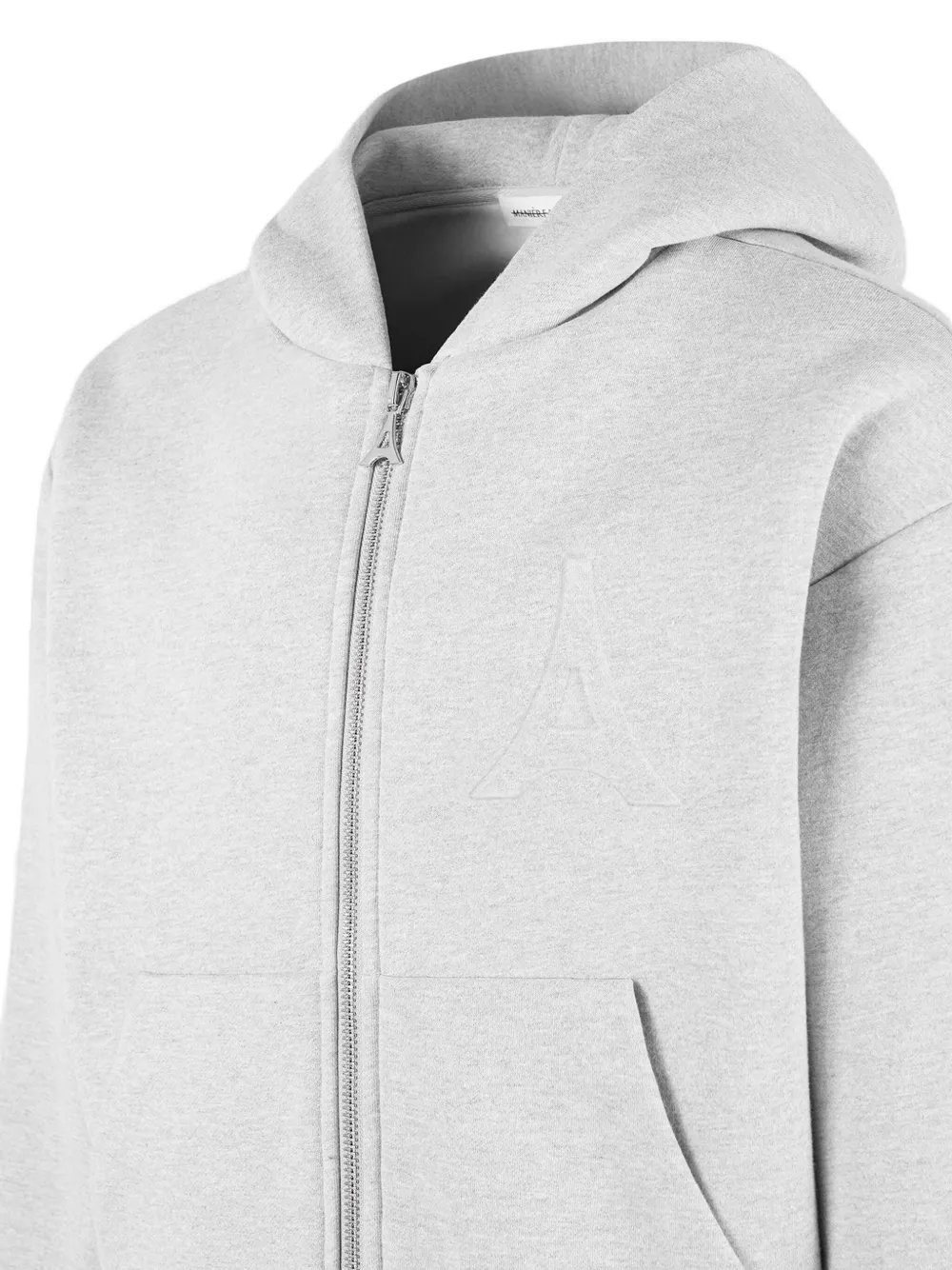 Manière De Voir Kevin hoodie met rits Grijs