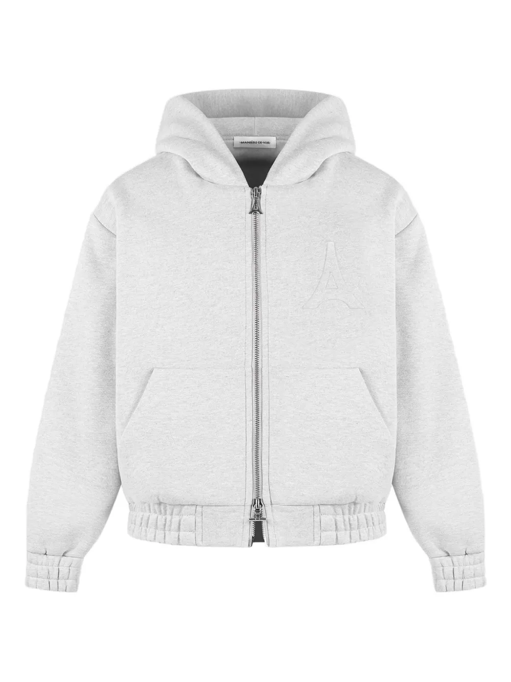 Manière De Voir Kevin zip-up hoodie - Grigio