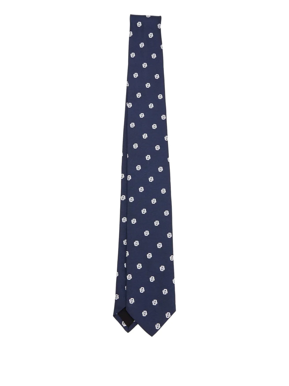BOSS patterned silk tie | Blue | Image 1