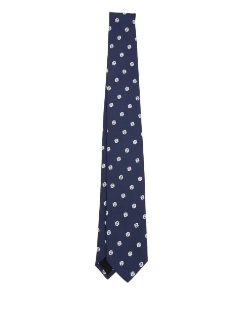 BOSS patterned silk tie